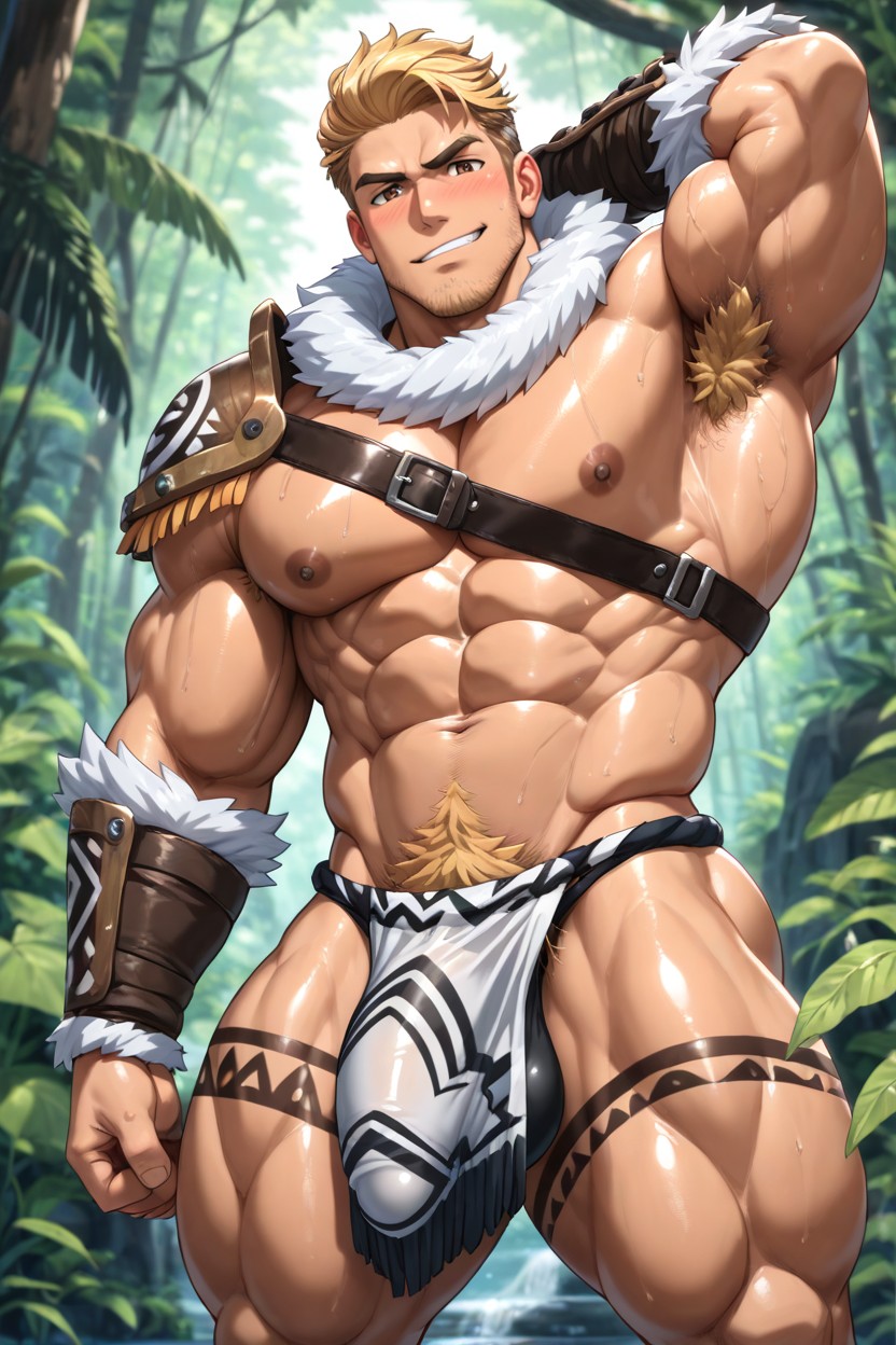 Excessive Cum, Gladiator Garb, 恥ずかしい ゲイAIエロ