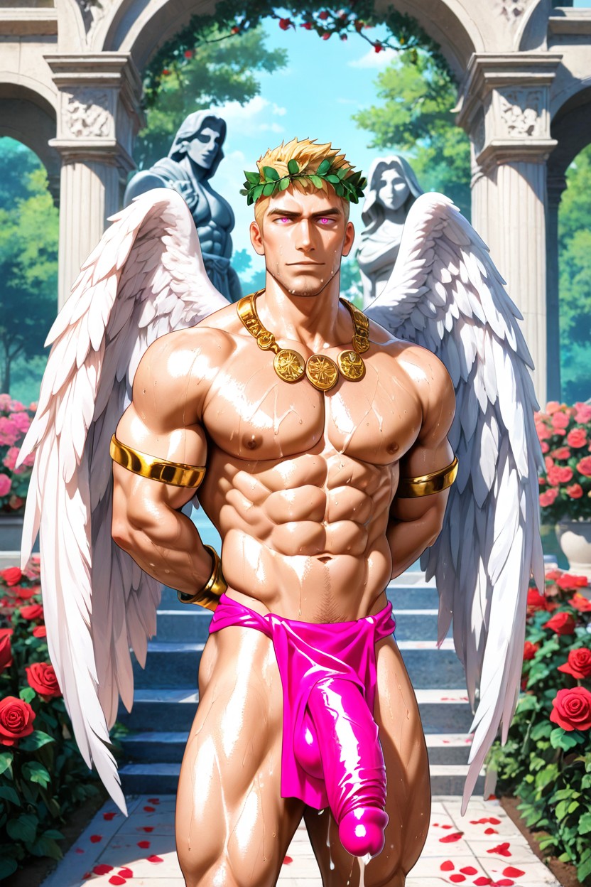 Straight Man, Sweating, 18+ AI Gay Porn