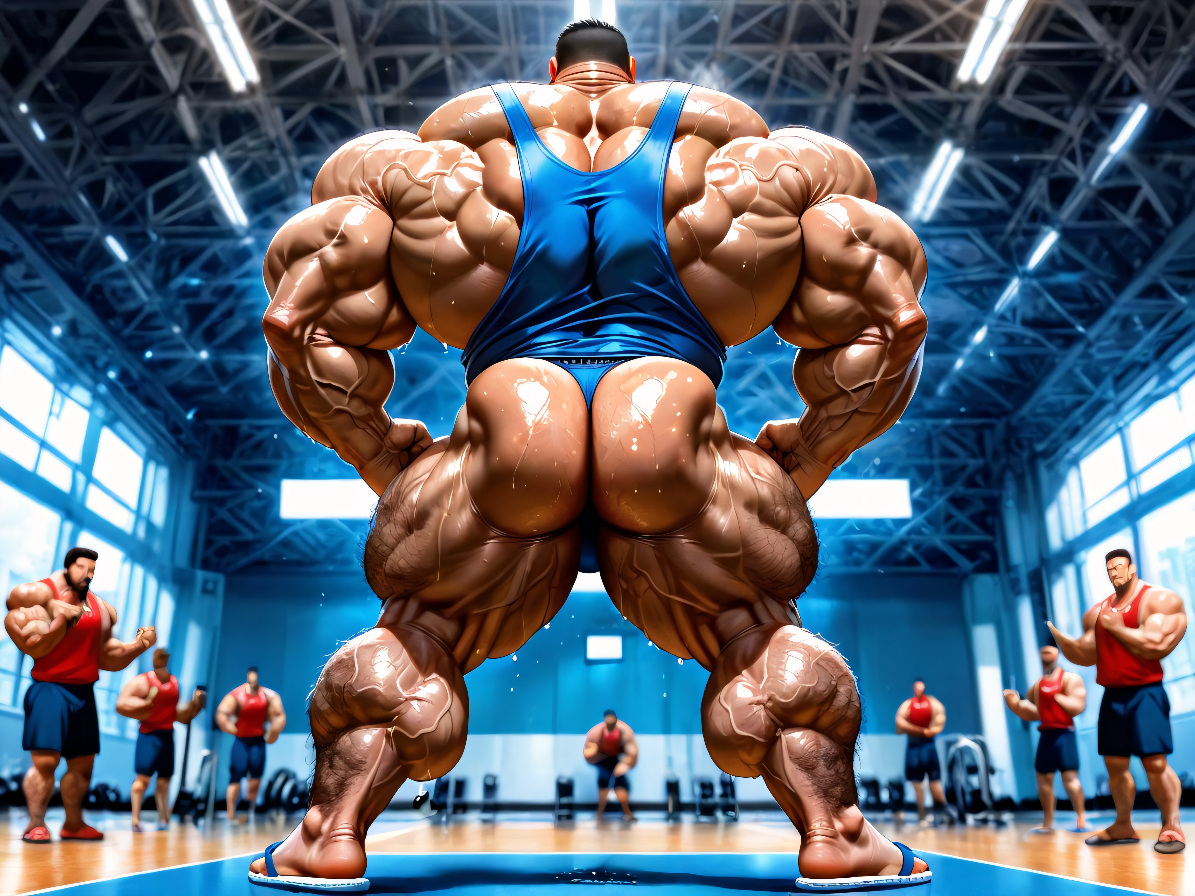 Detailed Realistic Image, Brown Skin, Masculine AI Gay Porn