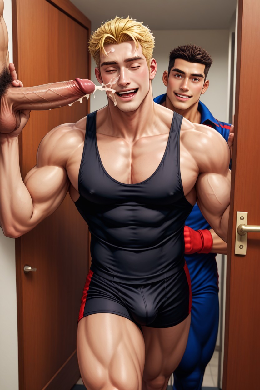Pubic Hair, Yaoi, Scandinavian AI Gay Porn