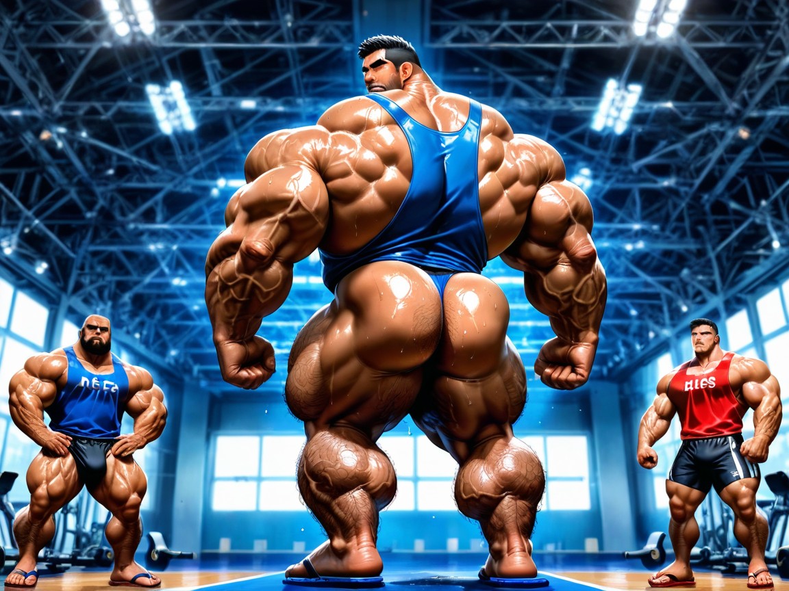 Muscular Legs, Veiny Arms, Full Body AI Gay Porn