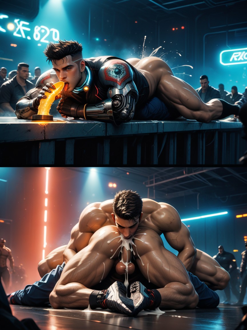 Shirtless, Pov, Juicy Artstyle AI Gay Porn