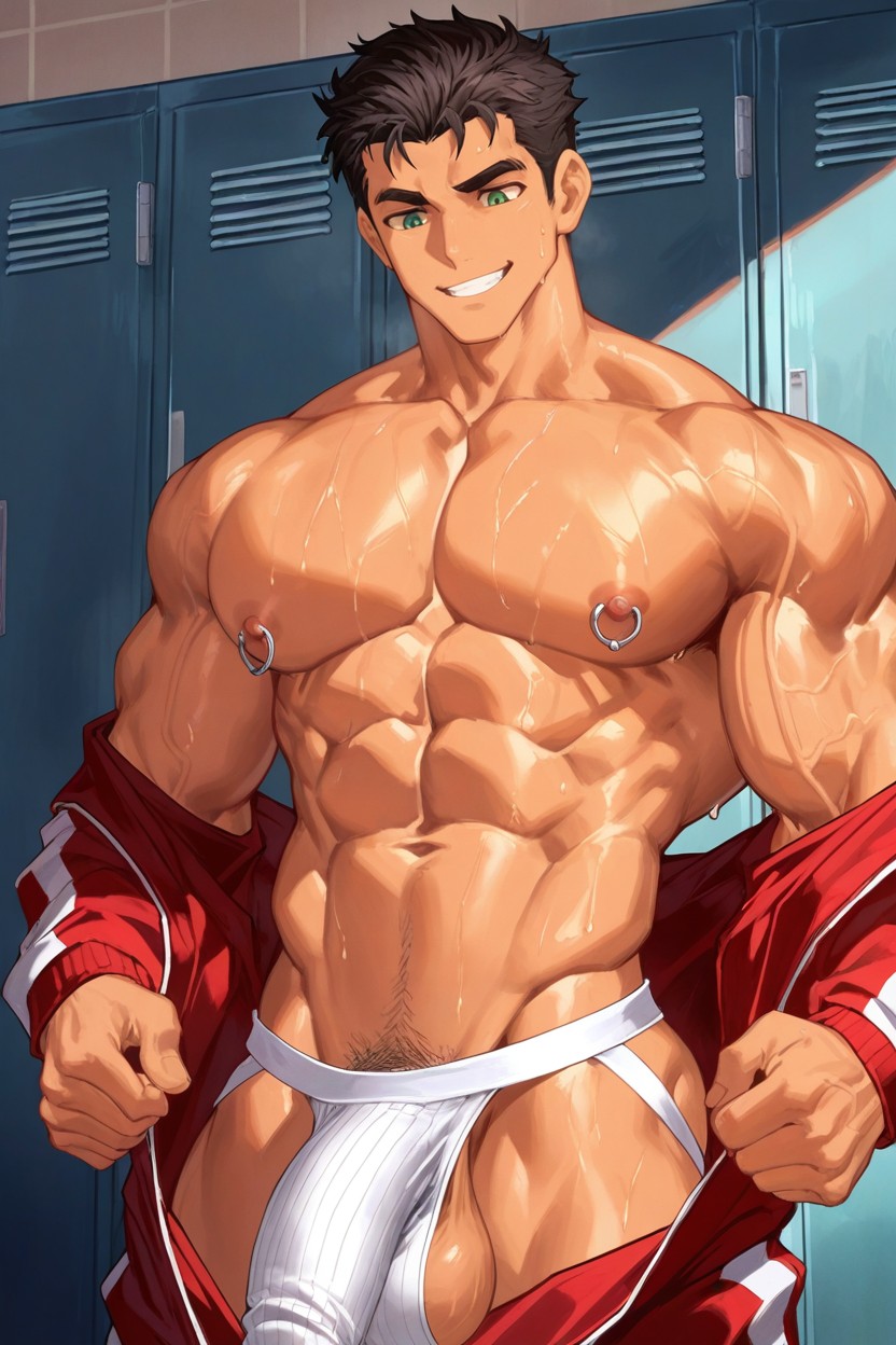 Cutesexyrobutts, Coach, White Jockstrap AI Gay Porn
