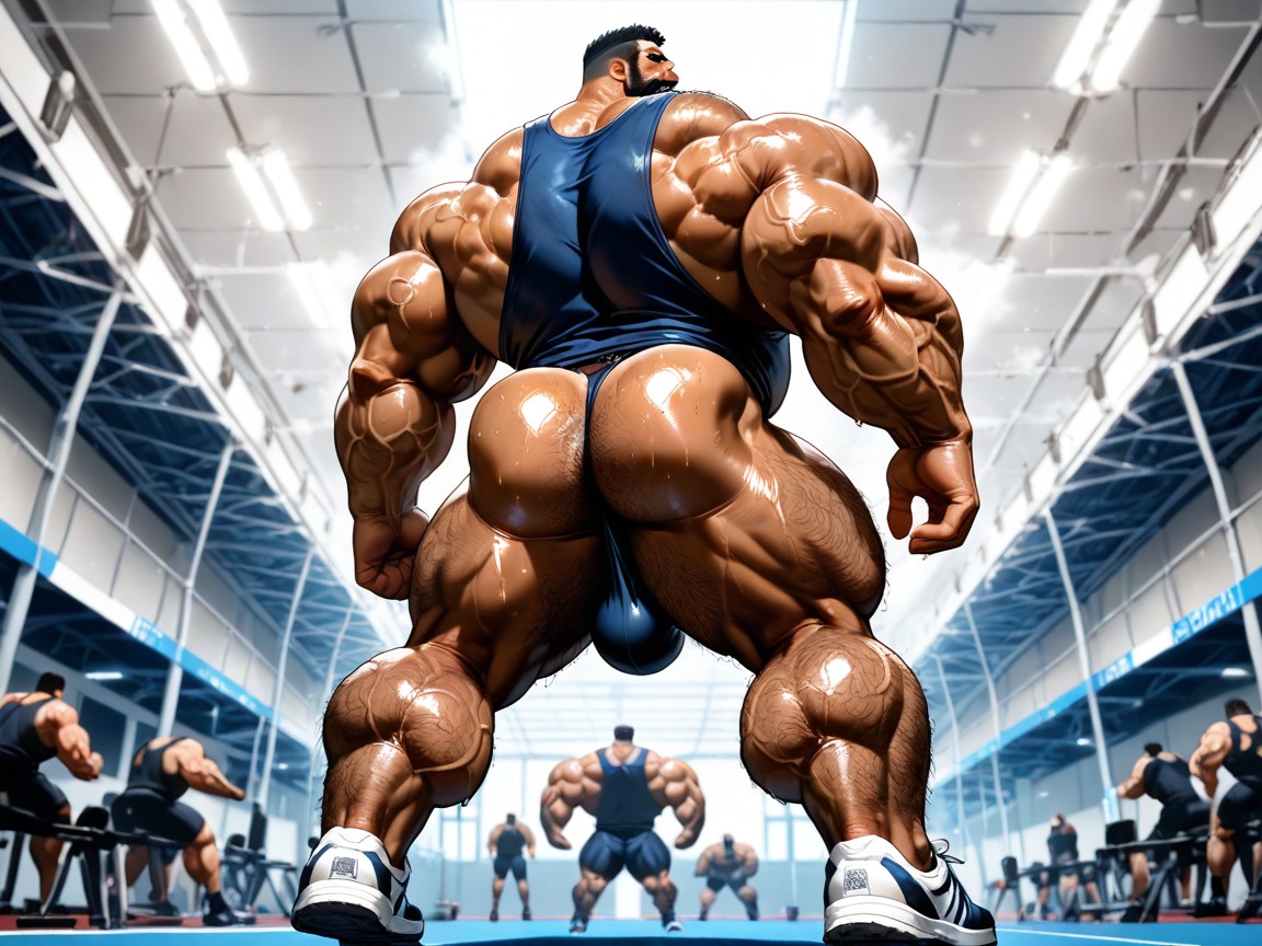Veiny Arms, Brown Skin, Gym Shoes AI Gay Porn