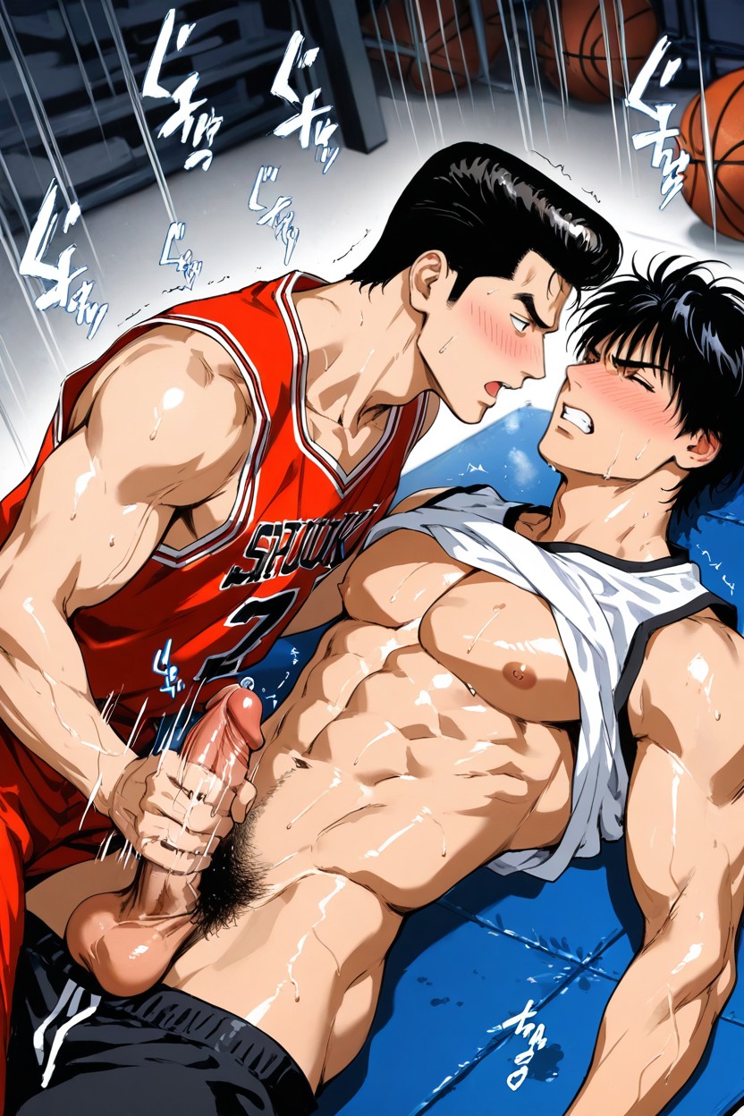 Closed Eyes, 18+, Powerful Facial Expression AI Gay Porn