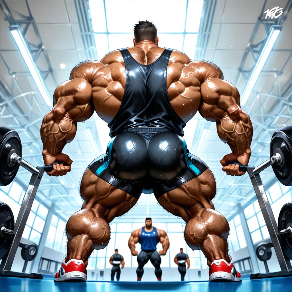 Muscular Legs, Long Strong Neck, Big Lats 게이 AI 포르노