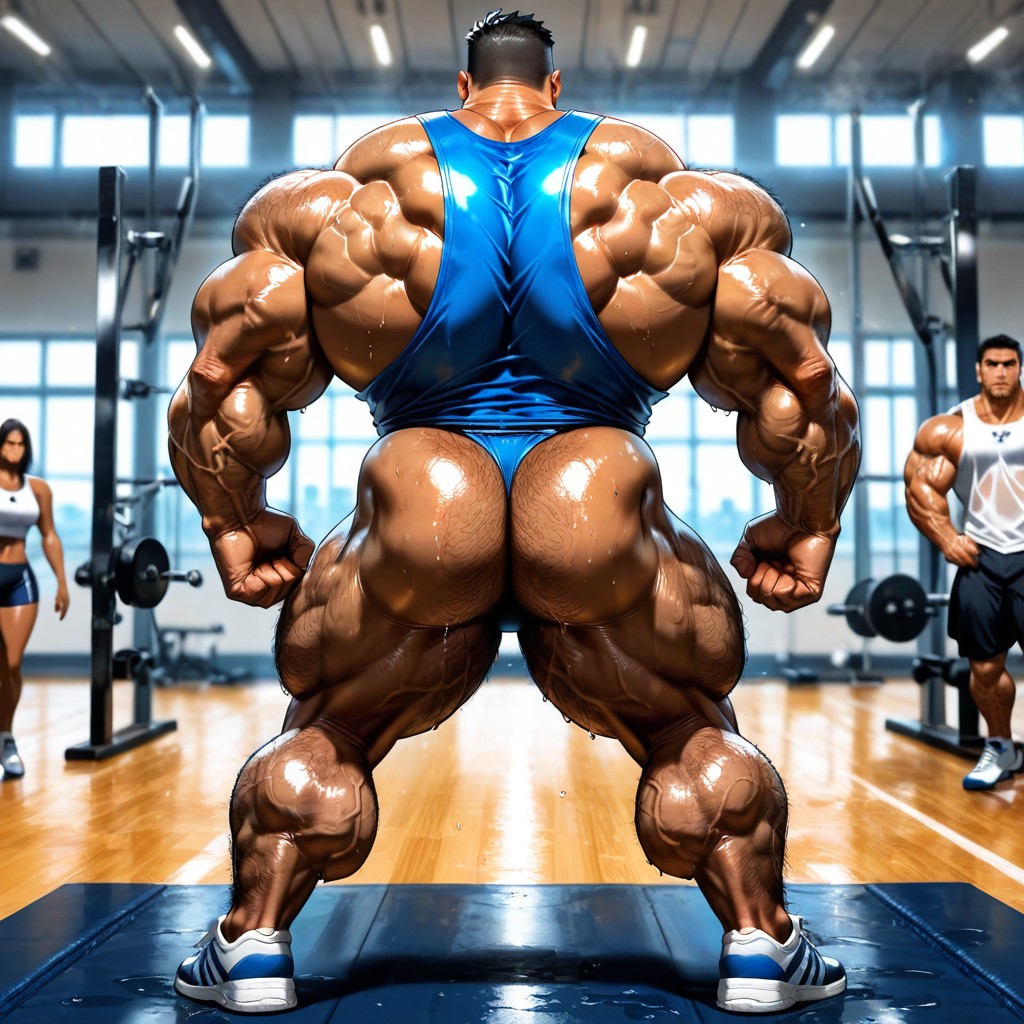 Bodybuilder, Hairy Shoulders, Very Short Hair AI Gay Porn