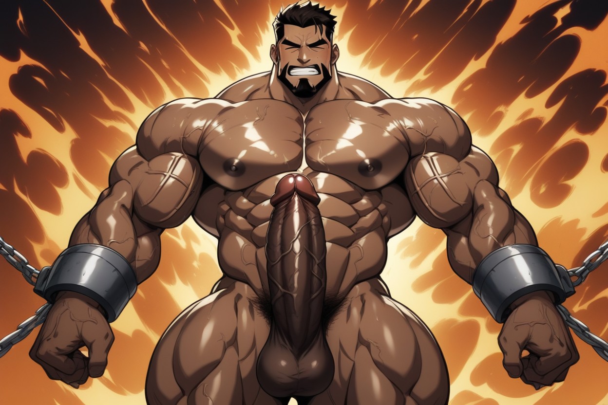Further Accentuating His Thick Veins, 胸毛, 18+ AI同性戀黃片