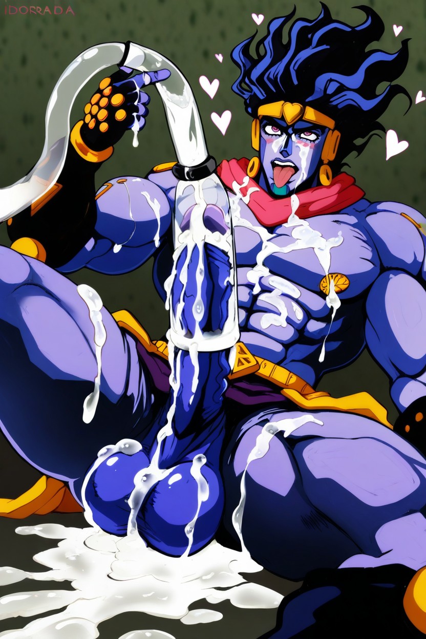 Hyper Long Cock, Cum On Hand, Star Platinum From Jojo's Bizarre Adventure Porno gay IA