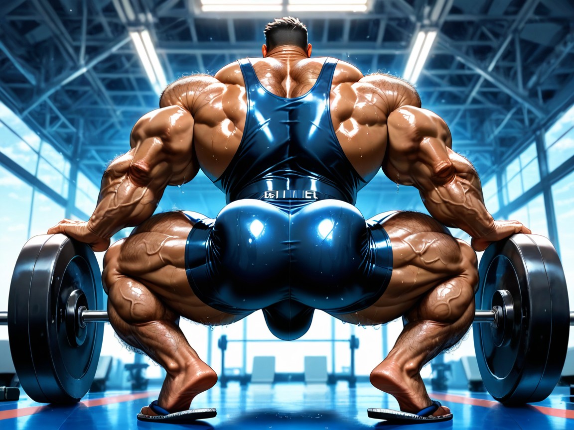 Brown Skin, Muscular Body, Huge Veins AI Gay Porn