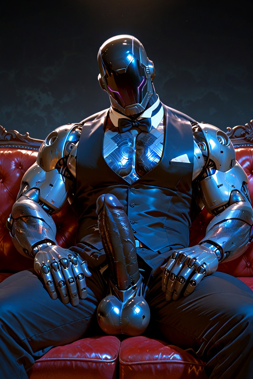 Big Balls, Synthetic Fibrous Skin, No Eyes AI Gay Porn