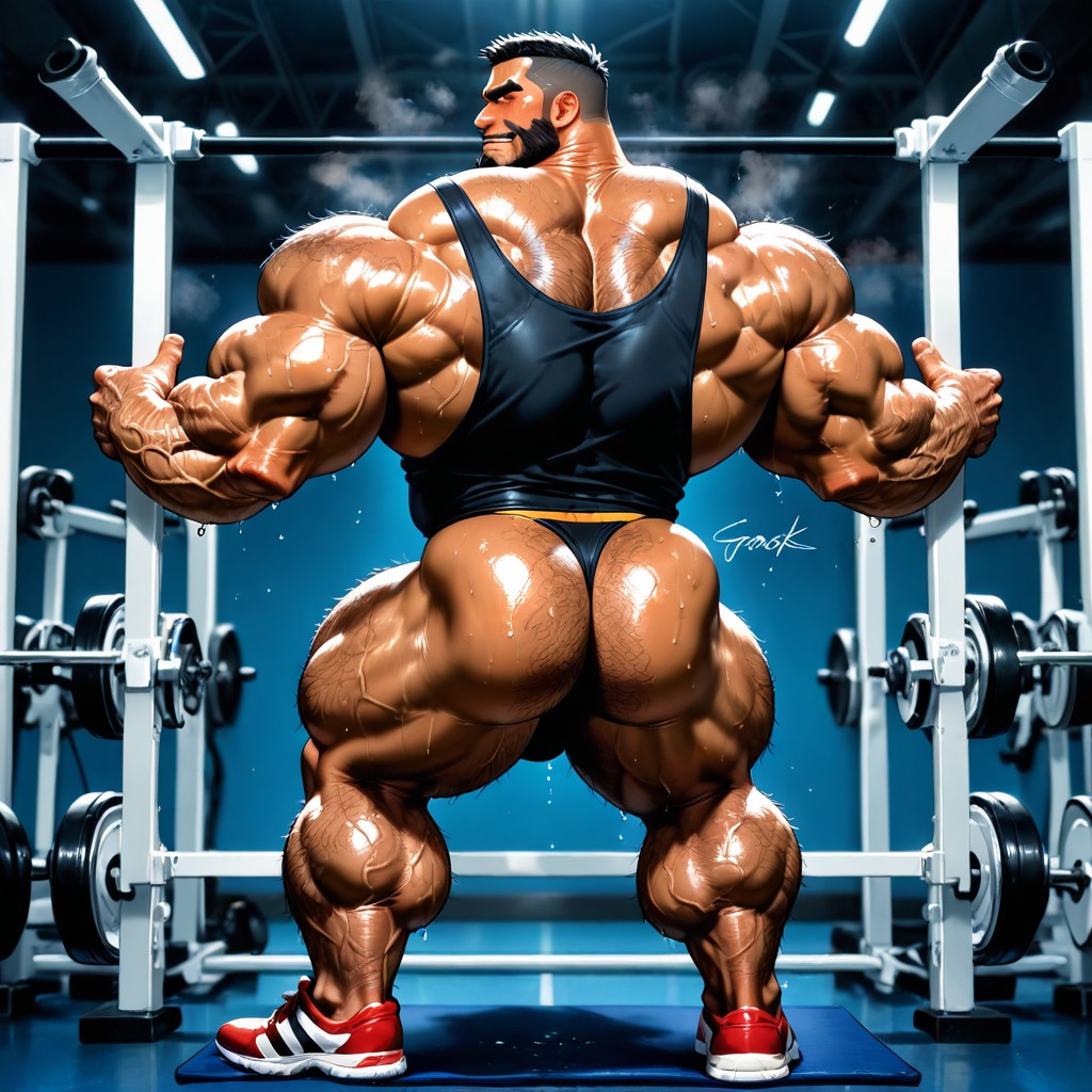 Hairy Body, High Definition, Veiny Muscles AI Gay Porn
