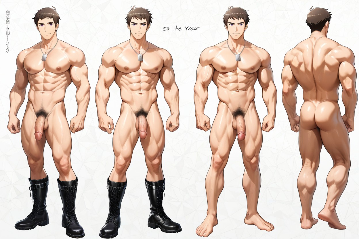 Multiple Views, Official Style, Masterwork AI Gay Porn