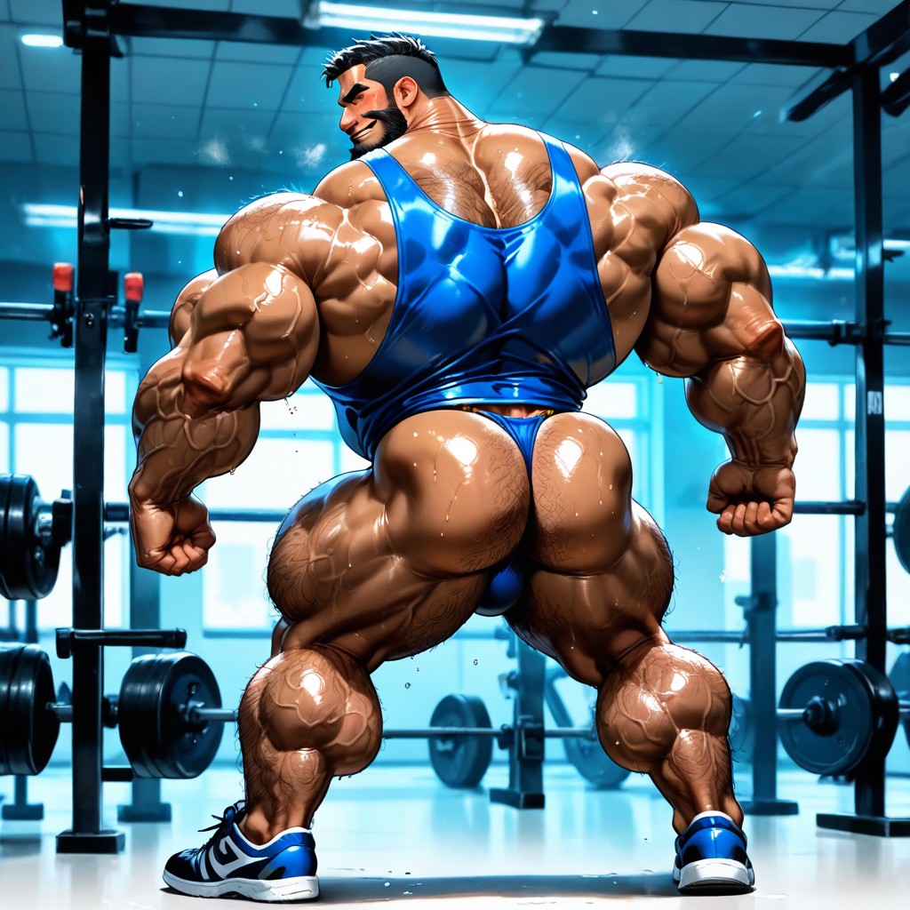 Massive Meaty Body, 流大汗, Long Strong Neck AI同性戀黃片