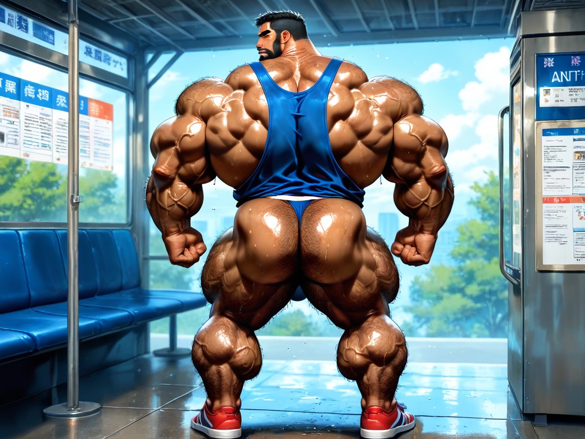 Sweaty, Handsome, Veiny Legs AI Gay Porn
