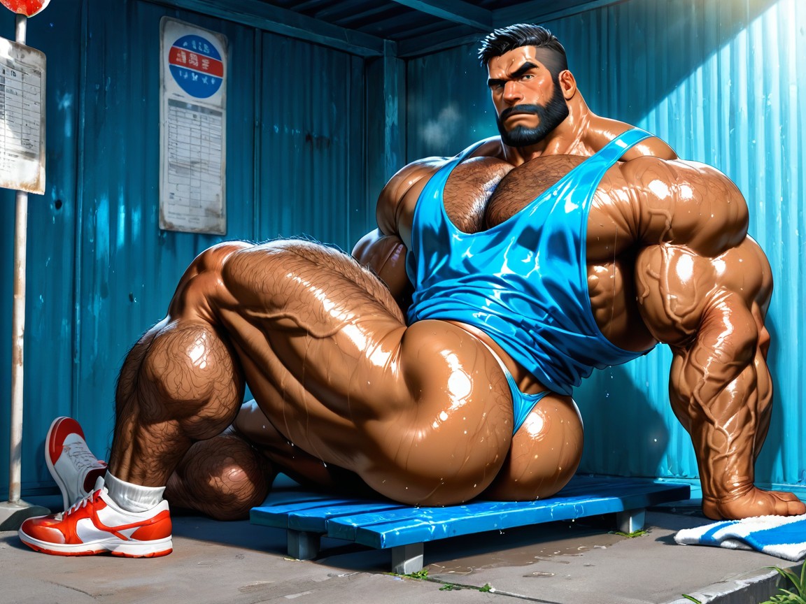 Detailed Realistic Image, Muscular Body, Handsome AI Gay Porn
