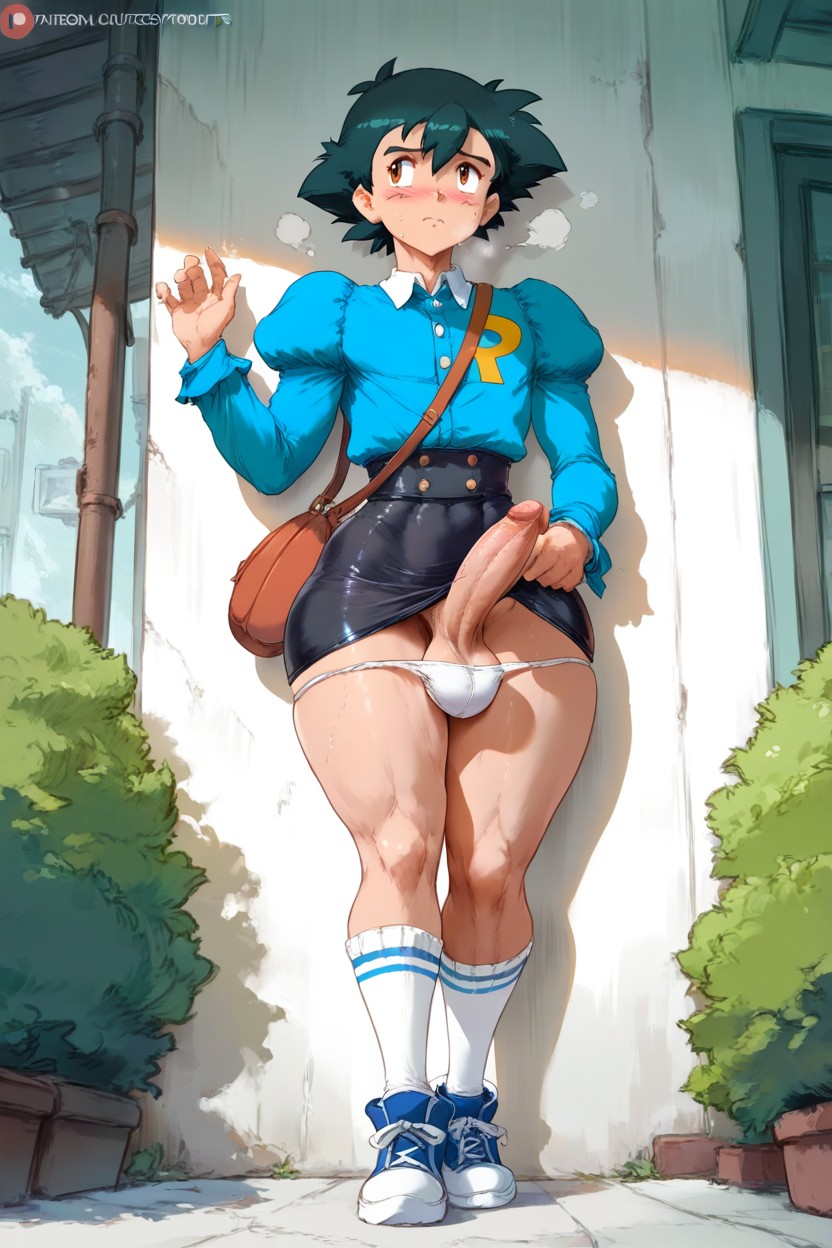 High-waist Skirt, Solo, Forward AI Gay Porn