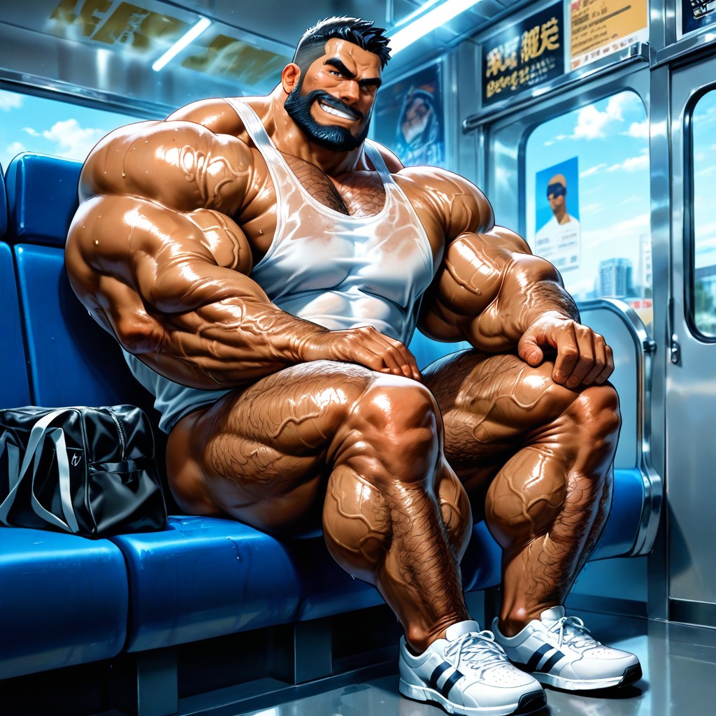 流大汗, Detailed Realistic Image, Hairy Forearms AI同性恋黄片