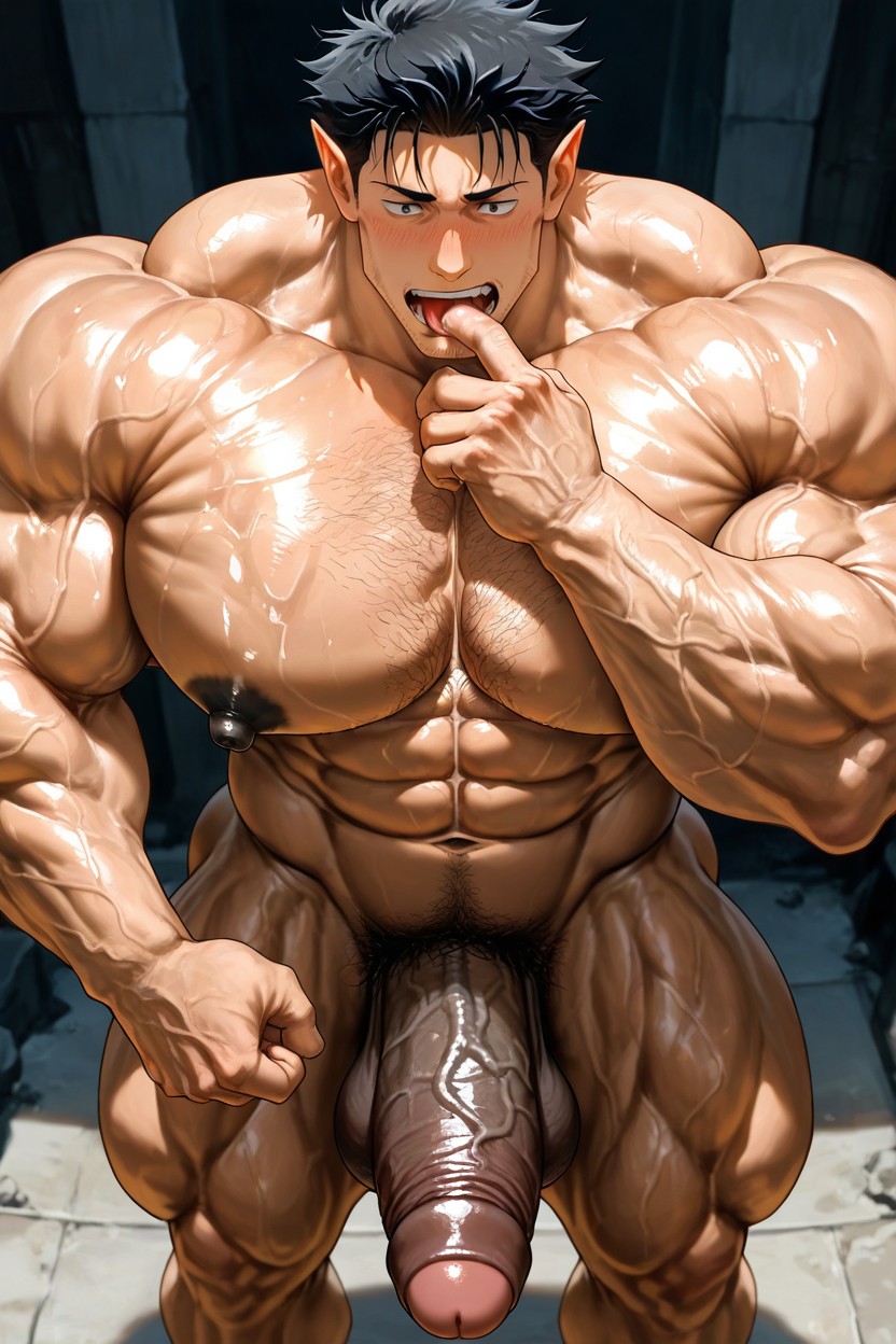 Tall Muscular Physique, 超大肌肉, Big Muscles AI同性恋黄片