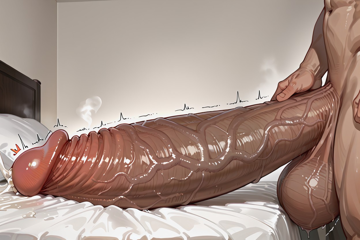 Huge Veiny Girthy Cock, Cock Bigger Than Leg, Growing Cock AI同性戀黃片
