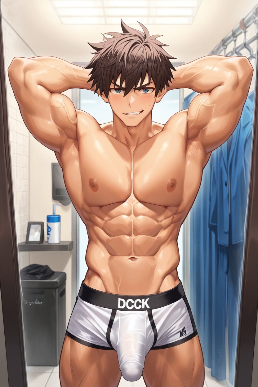 Extrem V Shape Body Form, 更衣室, Arrogant Face AI同性戀黃片