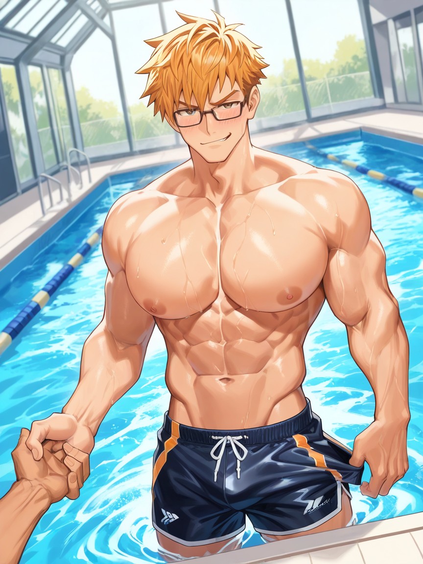 Blond Messy Hair, One Person Only, Men Only AI同性戀黃片