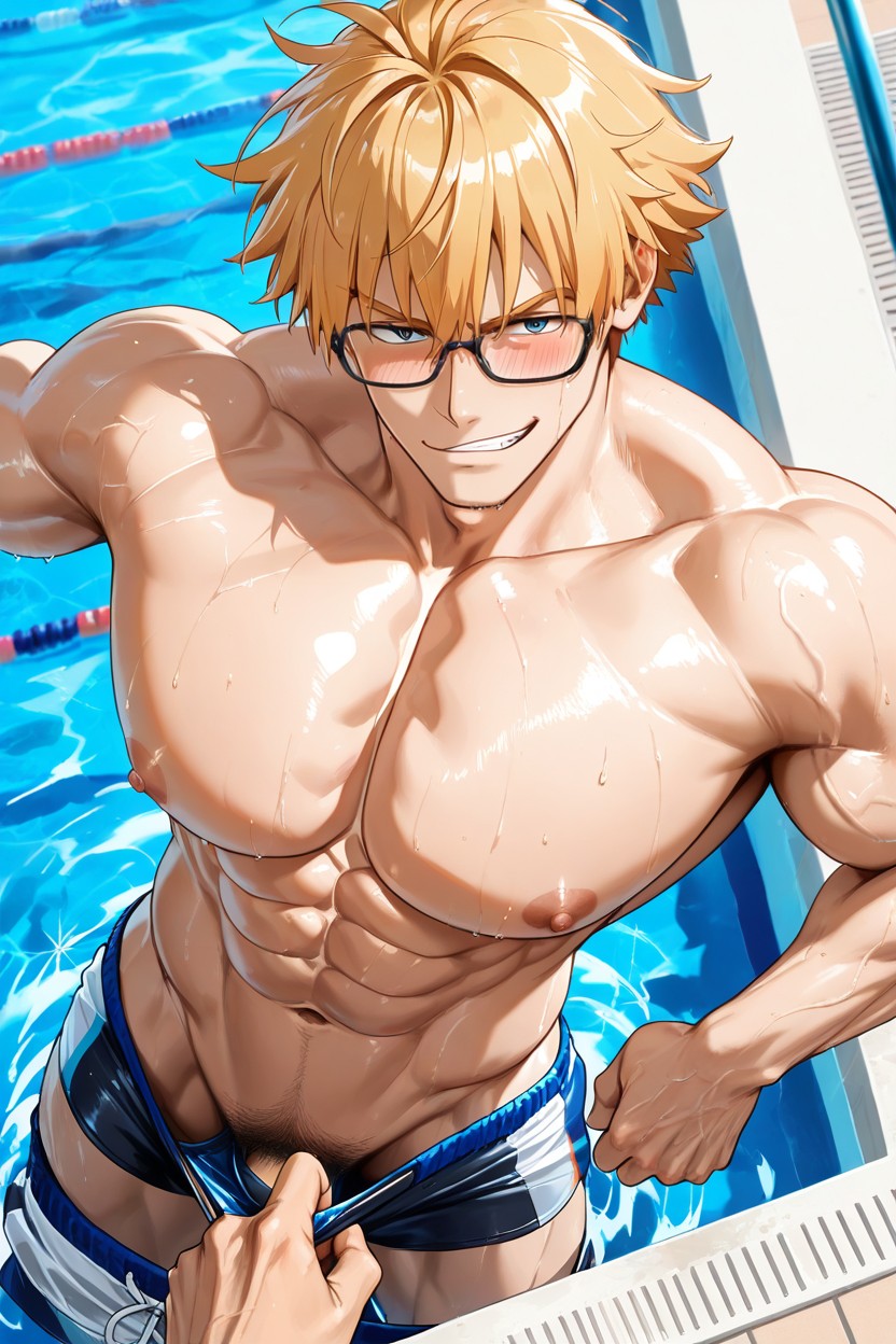 Jock, Circumscribed Waist, Revealing Pubic Area 게이 AI 포르노