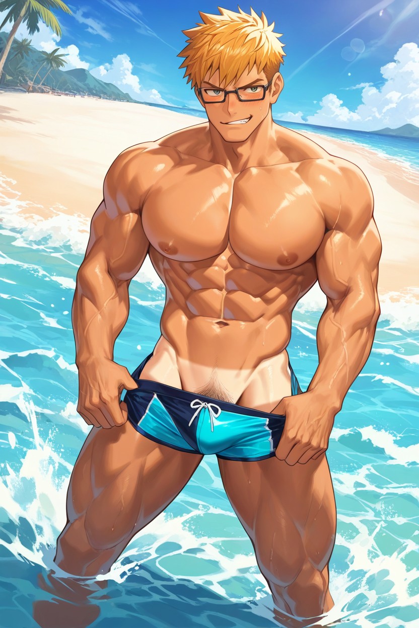 Strong V Line, Dynamic Angle, V Shape AI同性恋黄片