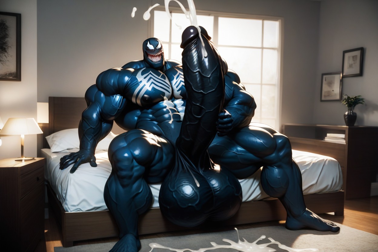 Veiny Penis, Sitting Down Legs Spread, Veiny Balls AI Gay Porn
