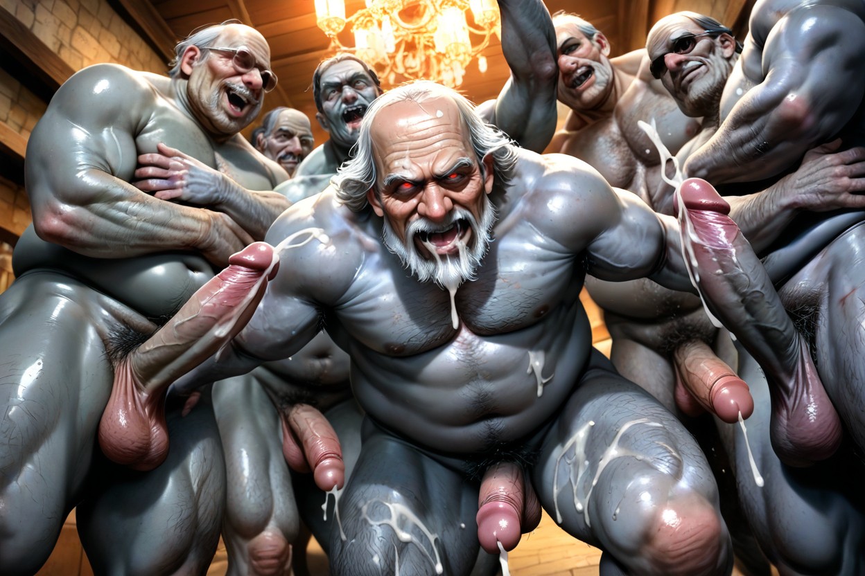 Dynamic Angle, Gray Skin Zombie, Turned Into A Zombie AI Gay Porn