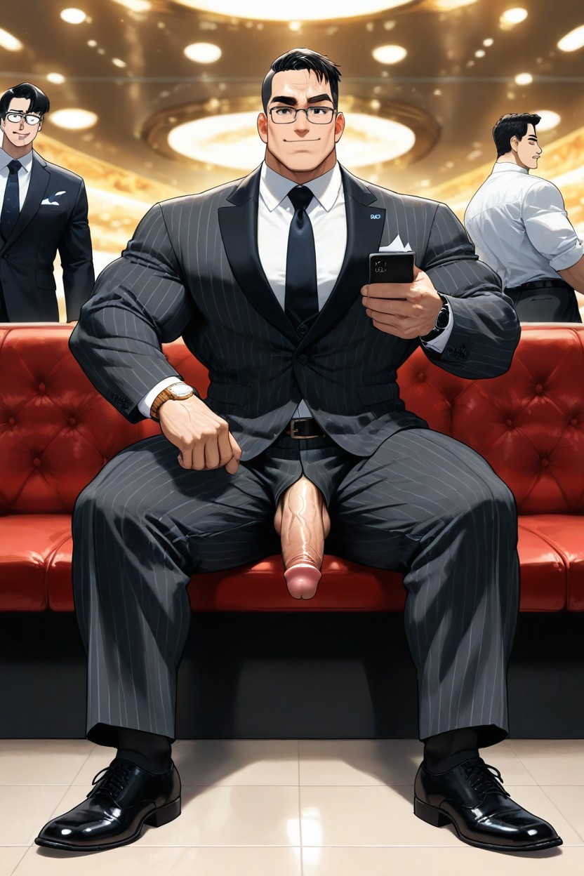 Full Cheeks, Emoción, Imposing Presenceflaccid Penis Porno gay IA