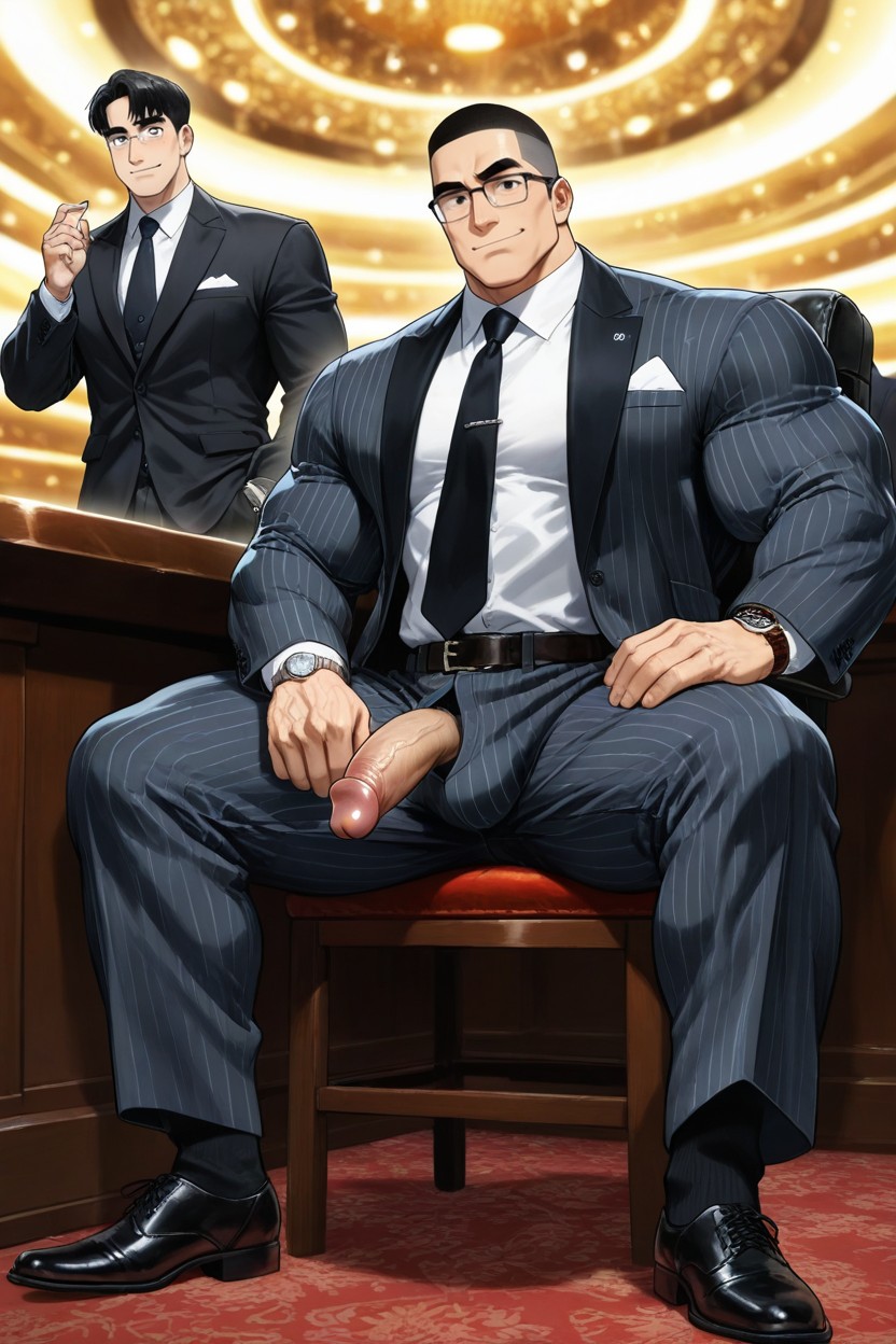 Thick Forearms, Substantial Facial Structure, Culo Masivo Porno gay IA