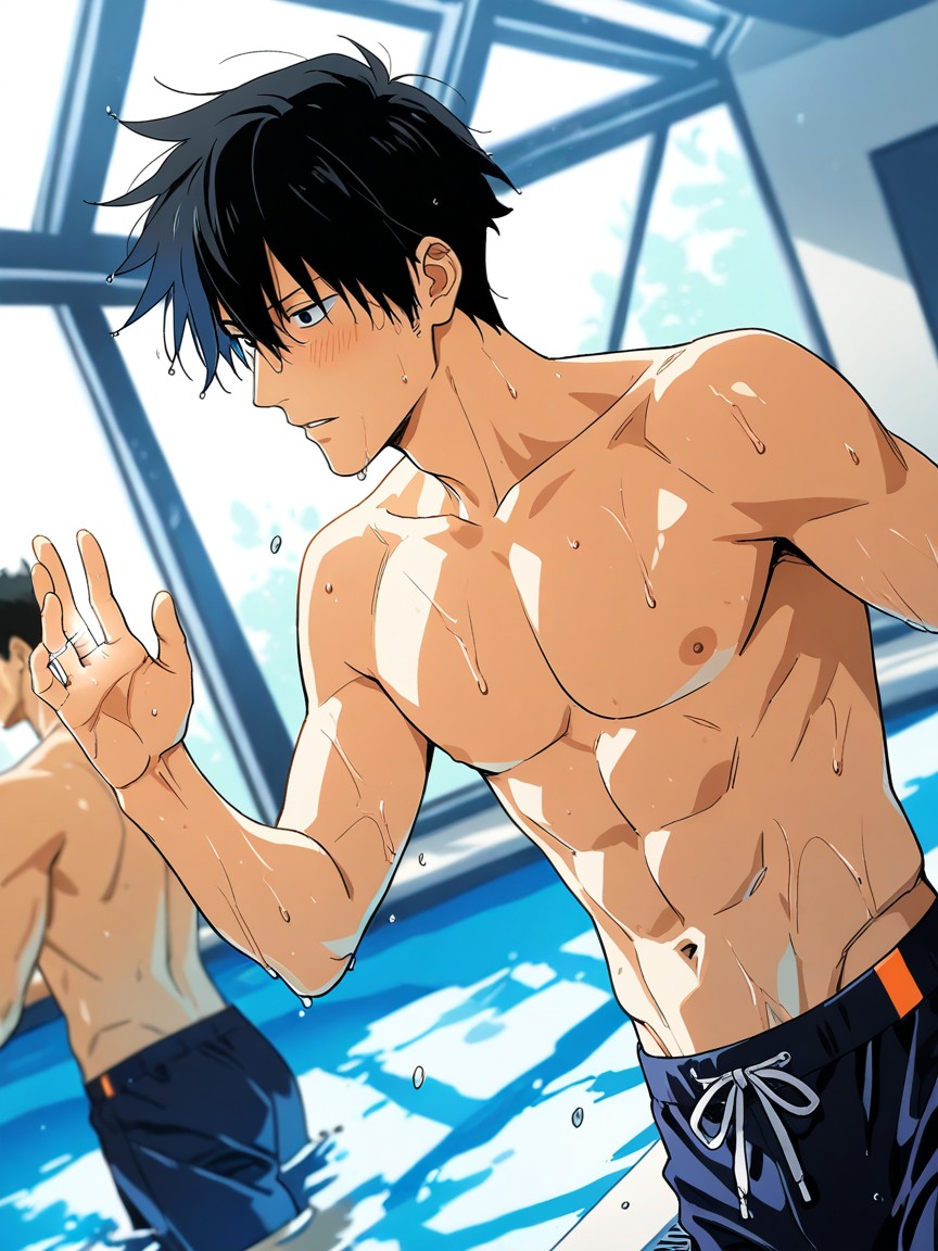 Joyful, Indoor Pool, From Side AI同性戀黃片