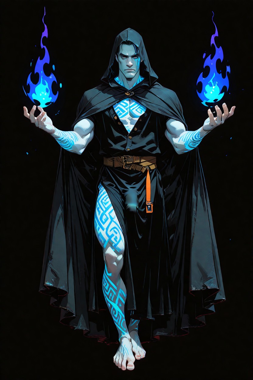 Nyuudles, Blue Flames, Cloak Porno gay IA