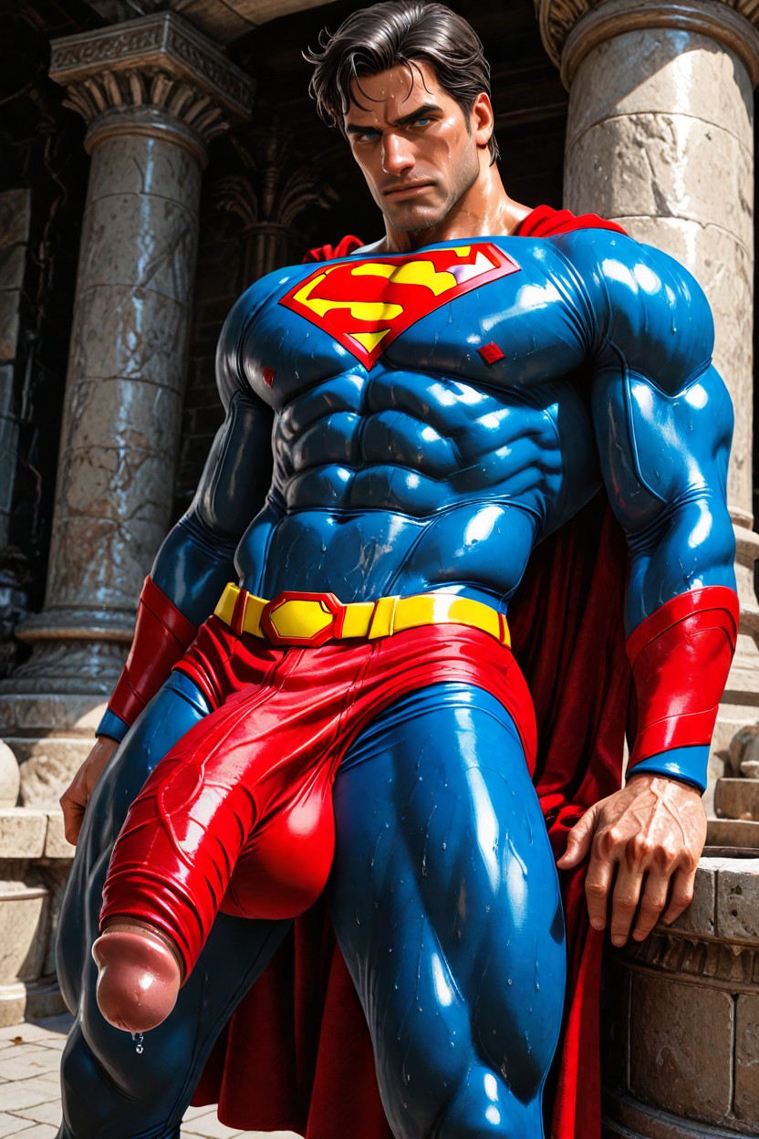 Tan Skin, Gigantesco, Broad Shoulders Porno gay IA