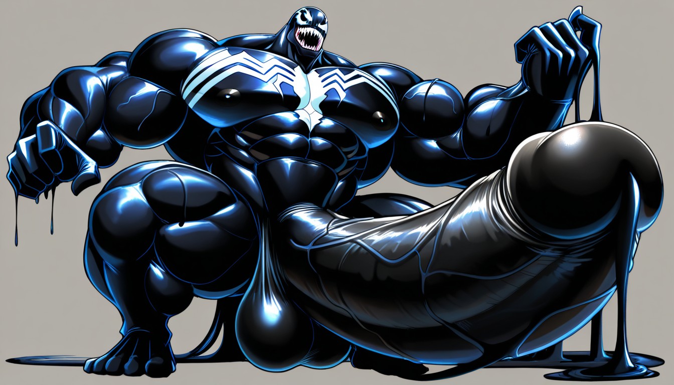 Boulder Shoulders, Absurdly Long Oversized Hyper Penis, Hyper Nipples AI同性戀黃片