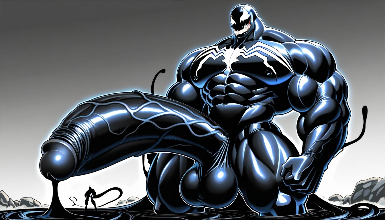Enormous Bulging Chest And Arms, Oversized Hyper Gigantic Cock, Cock Bigger Than Leg AI同性戀黃片