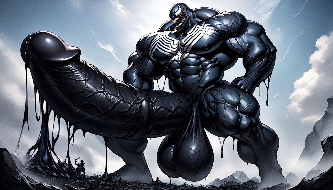 Detailed Face, Hyper-muscular, Testicles 게이 AI 야짤