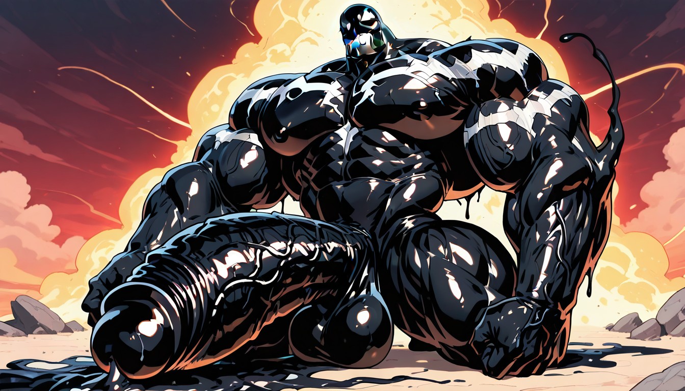 Gigantic Long Penis, Black Nipples, Detailed Face AI同性戀黃片
