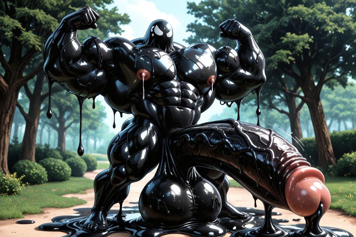 Arms Coated With Black Slime, Veiny Penis, Extremely Gigantic Slime AI同性恋黄片