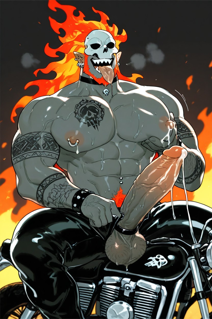 Cocky, Precum All Over Abs, Humanoid Monster Porno gay IA
