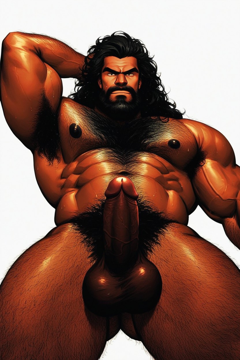 Fat Body, ロング丈, Round Pecs ゲイAIポルノ
