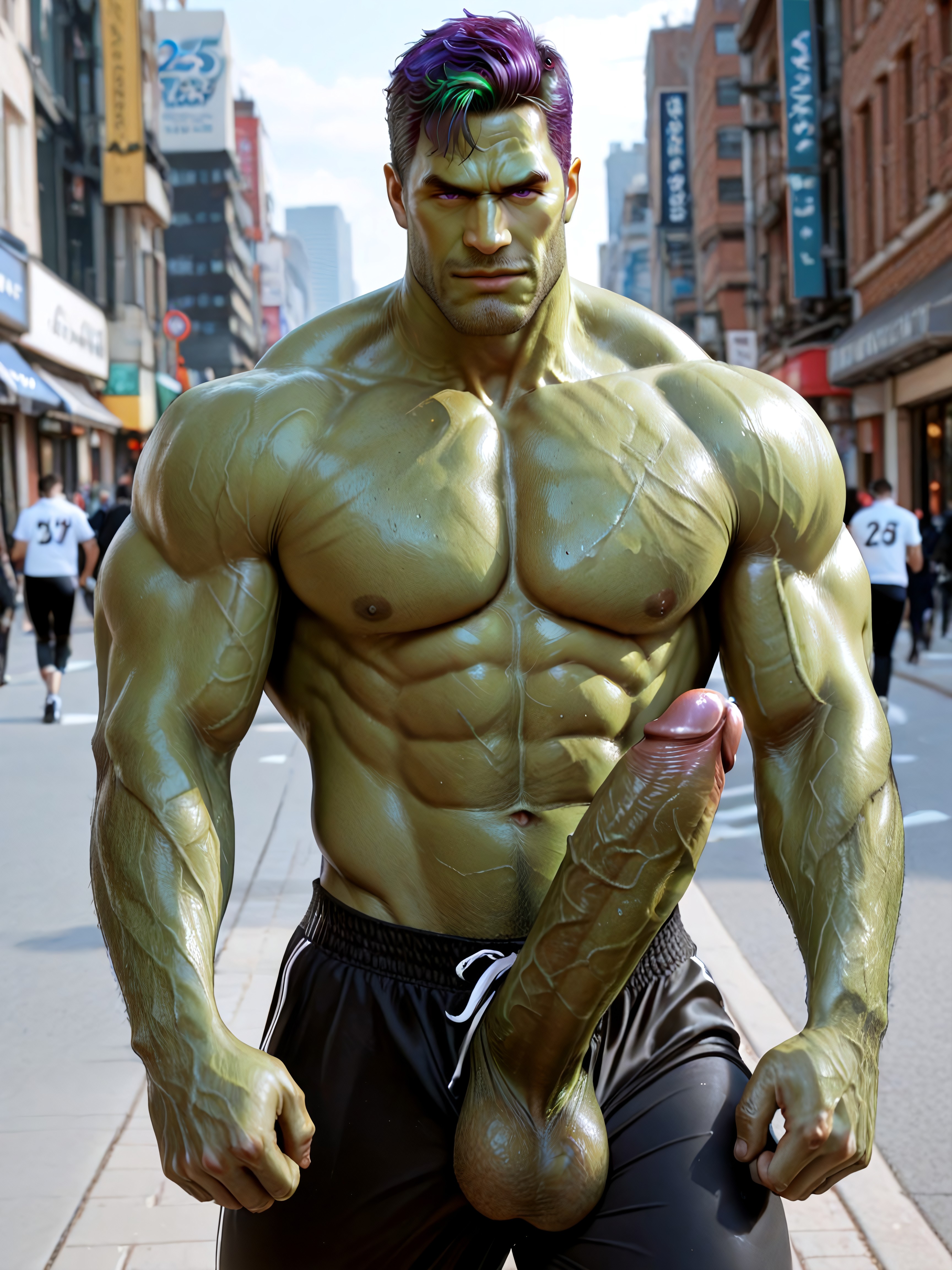 Massive Upper Torso, Cosplay, The Hulk Porno gay IA