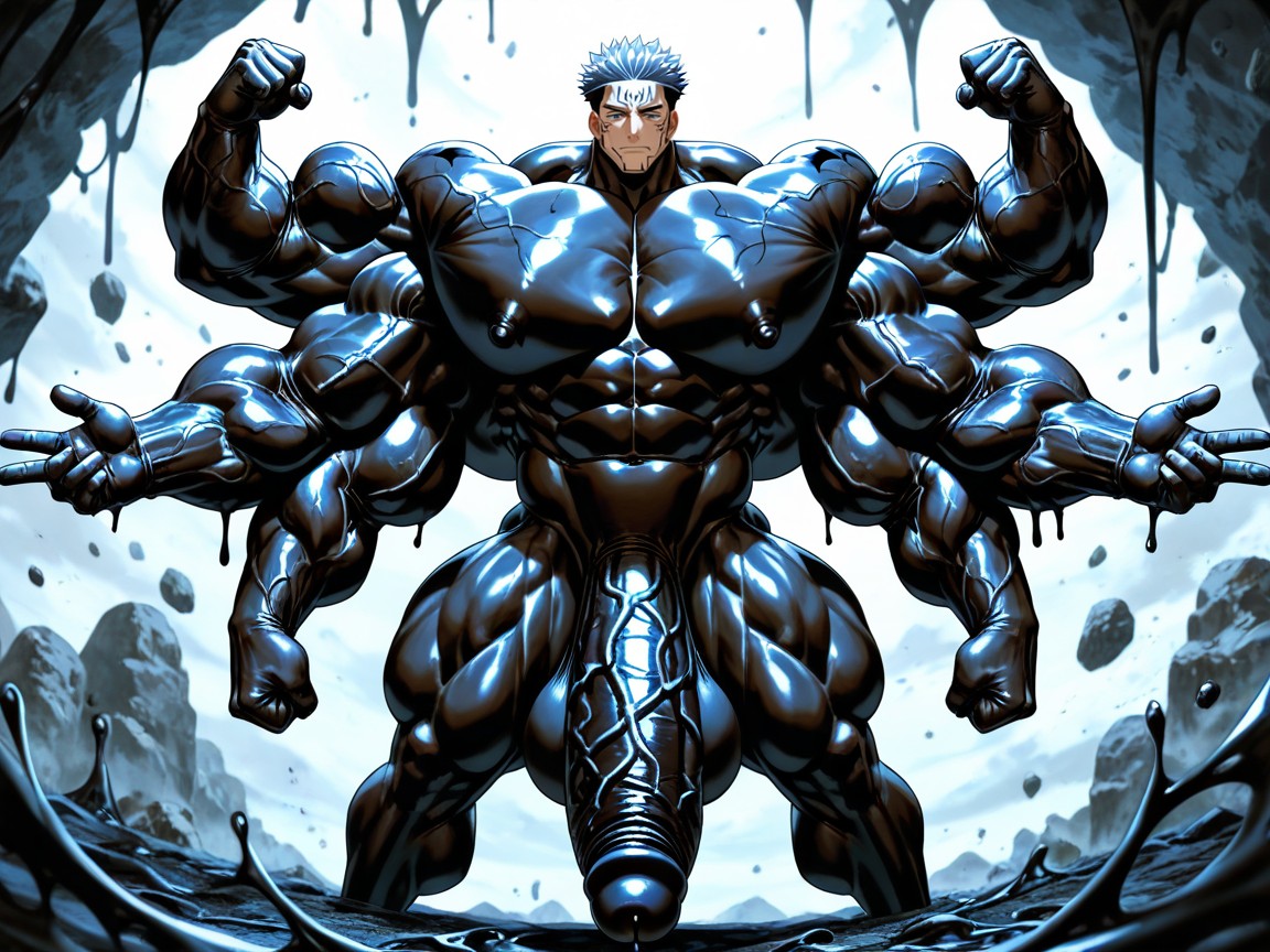 Hyper Chest, Hyper-muscular, 25+ AI Gay Porn