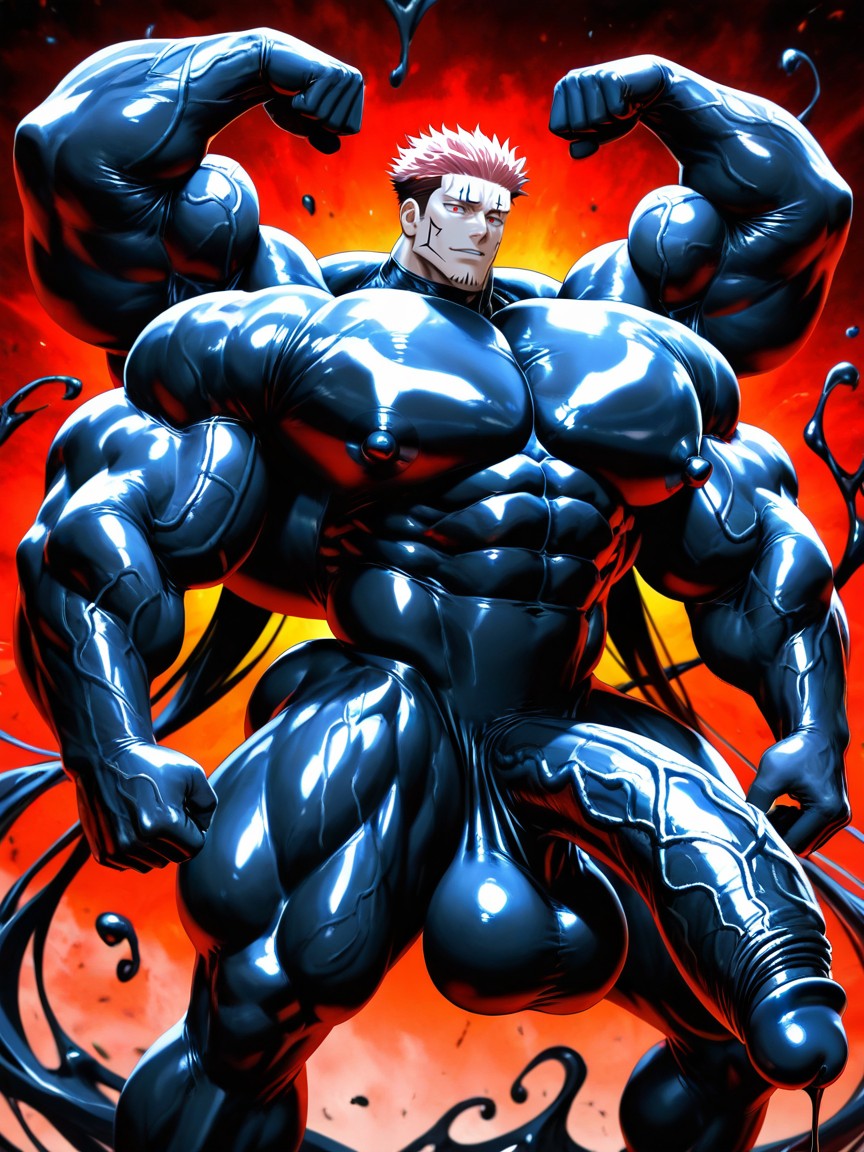 Stubble, Powerful Thick Thighs, Black Goo On Skin Porno gay IA