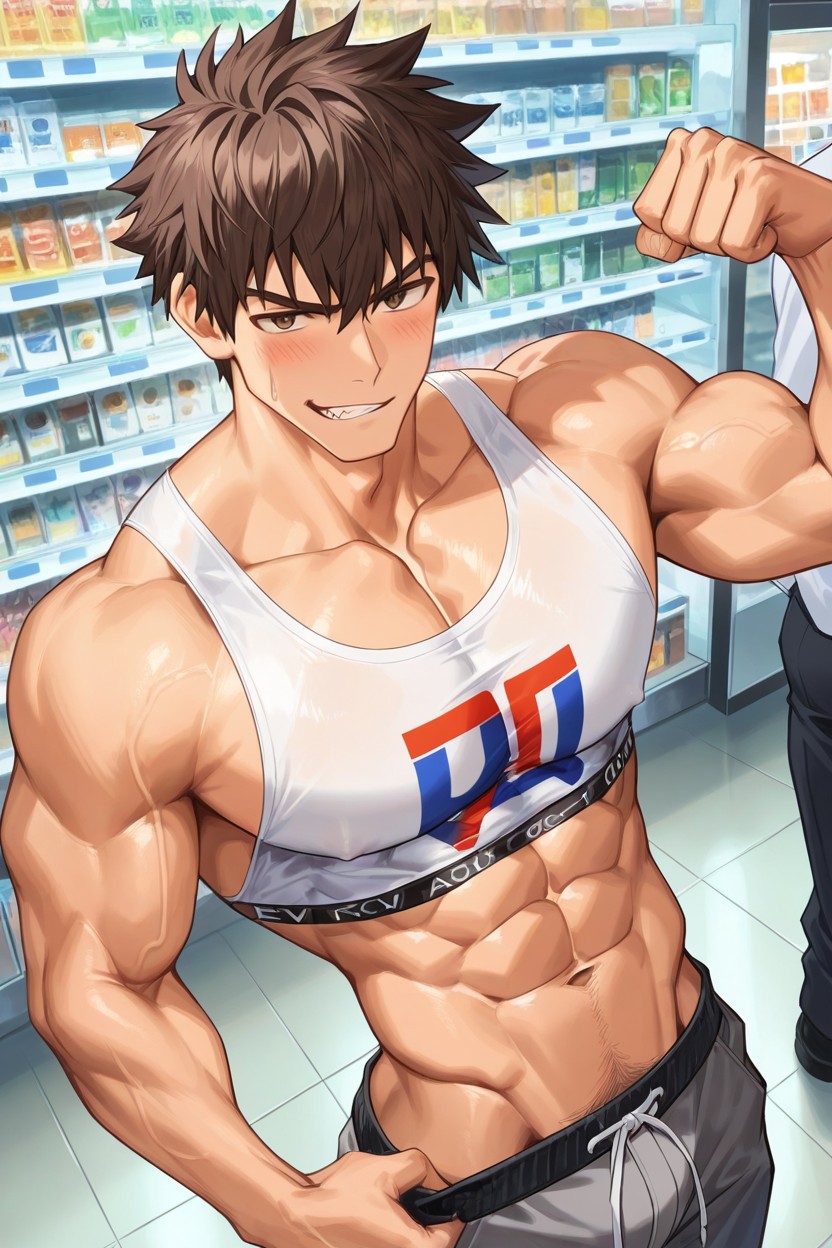 18+, V-shaped, Extrem V Shape Body Form AI Gay Porn