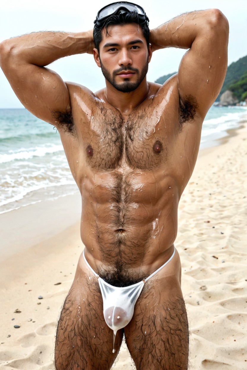 Hdr, Hyper Realistic, Tan Skin Porno gay IA
