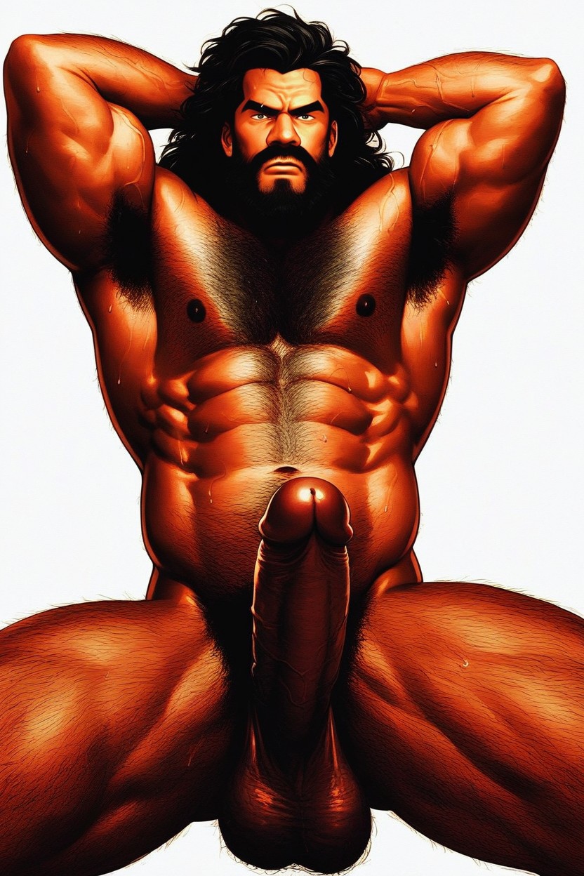 White Background, Microbikini, A Latino Male Porno gay IA