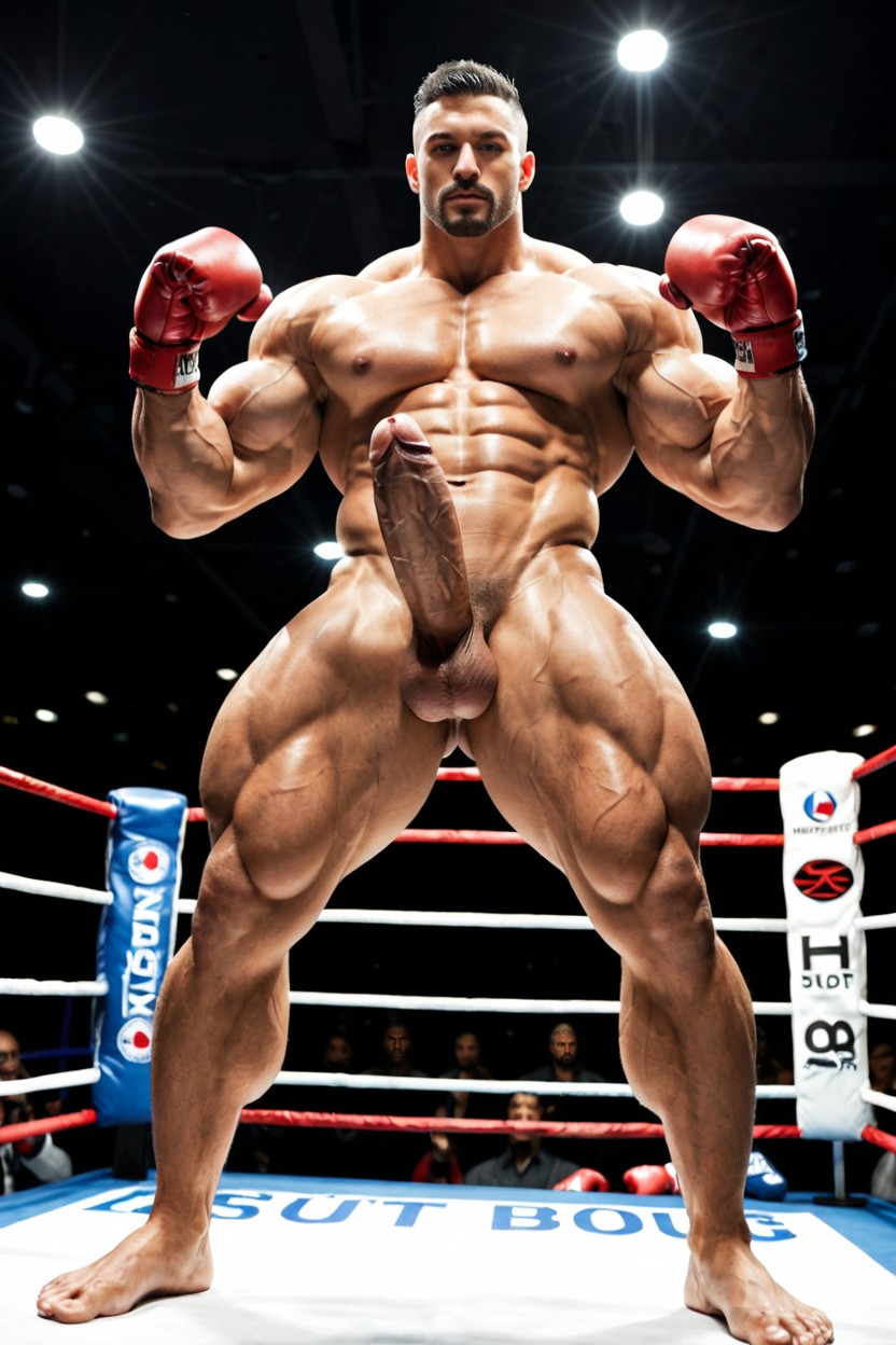 Hyper Muscular Thighs, Gigantic Chest, Impossibly Huge Pecs Porno gay IA