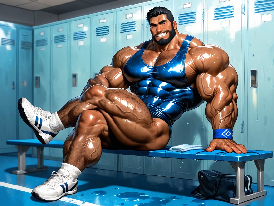 Massive Calves, Massive Meaty Body, Huge Neck Porno gay IA